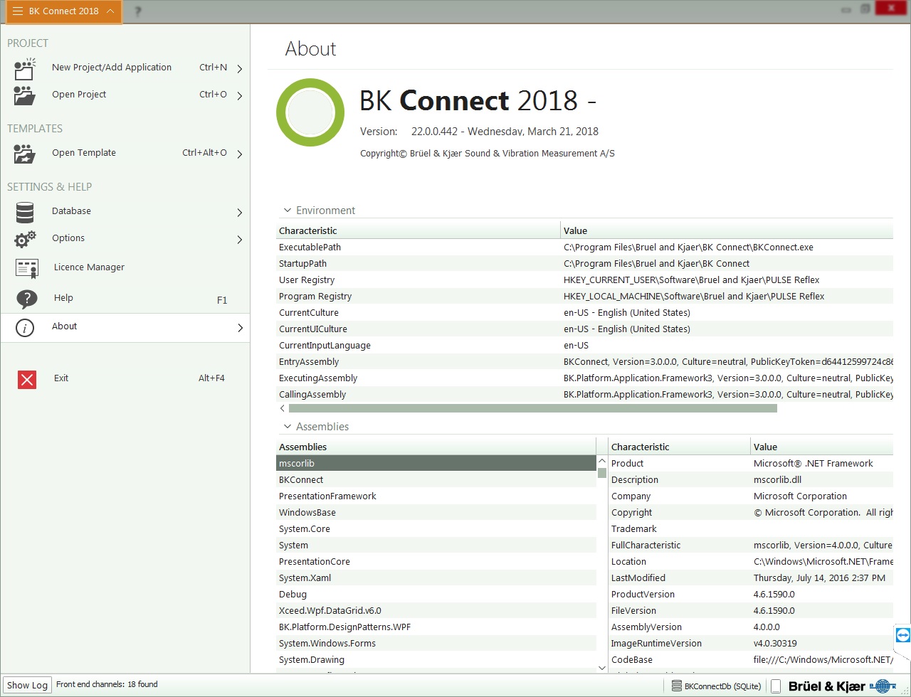 Brüel & Kjær CONNECT 22.0.0.442