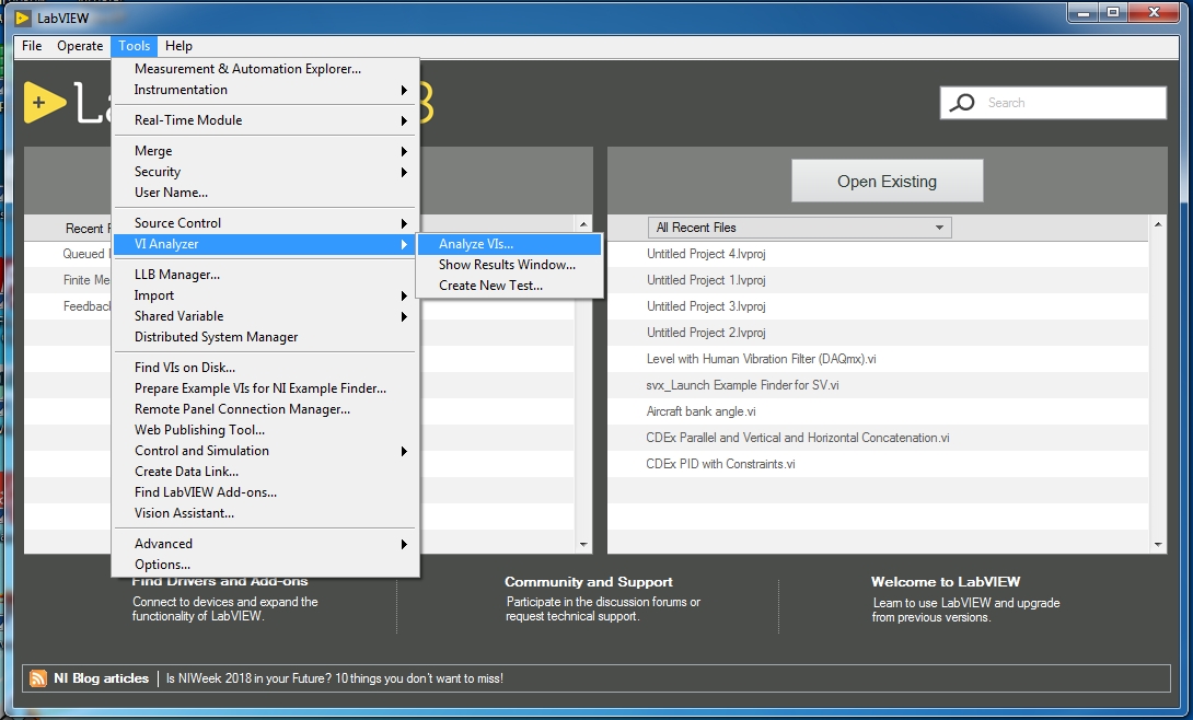 NI LabVIEW 2018 VI Analyzer Toolkit