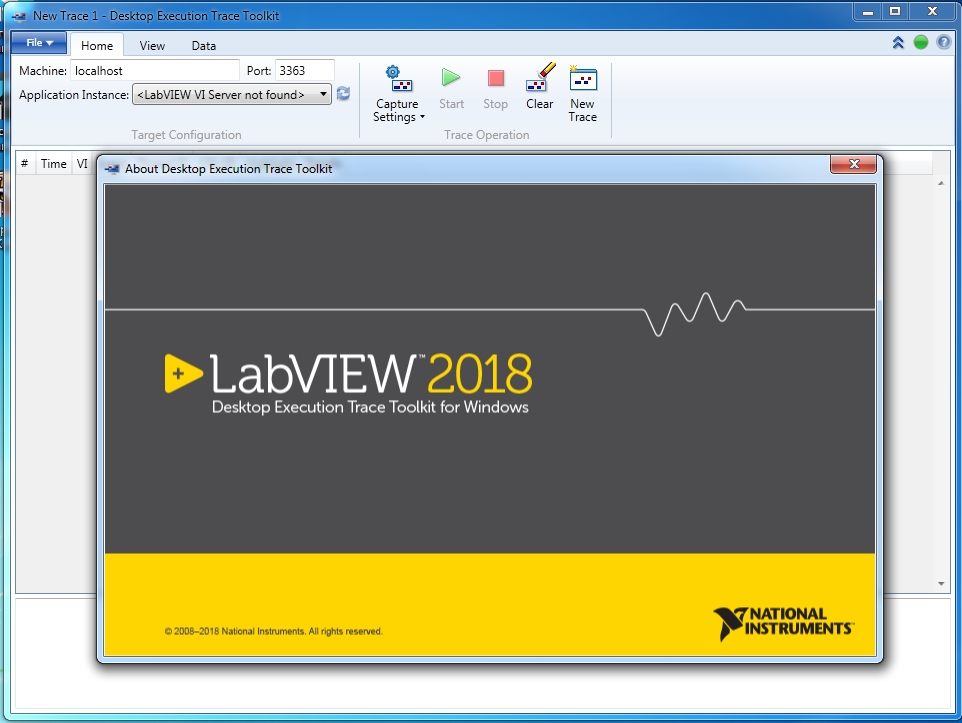 NI LabVIEW 2018 Desktop Execution Trace Toolkit