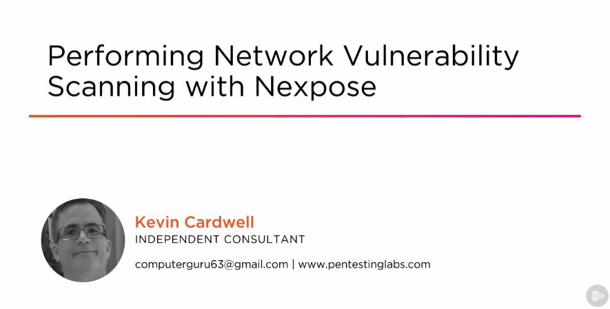 Performing Network Vulnerability Scanning with Nexpose