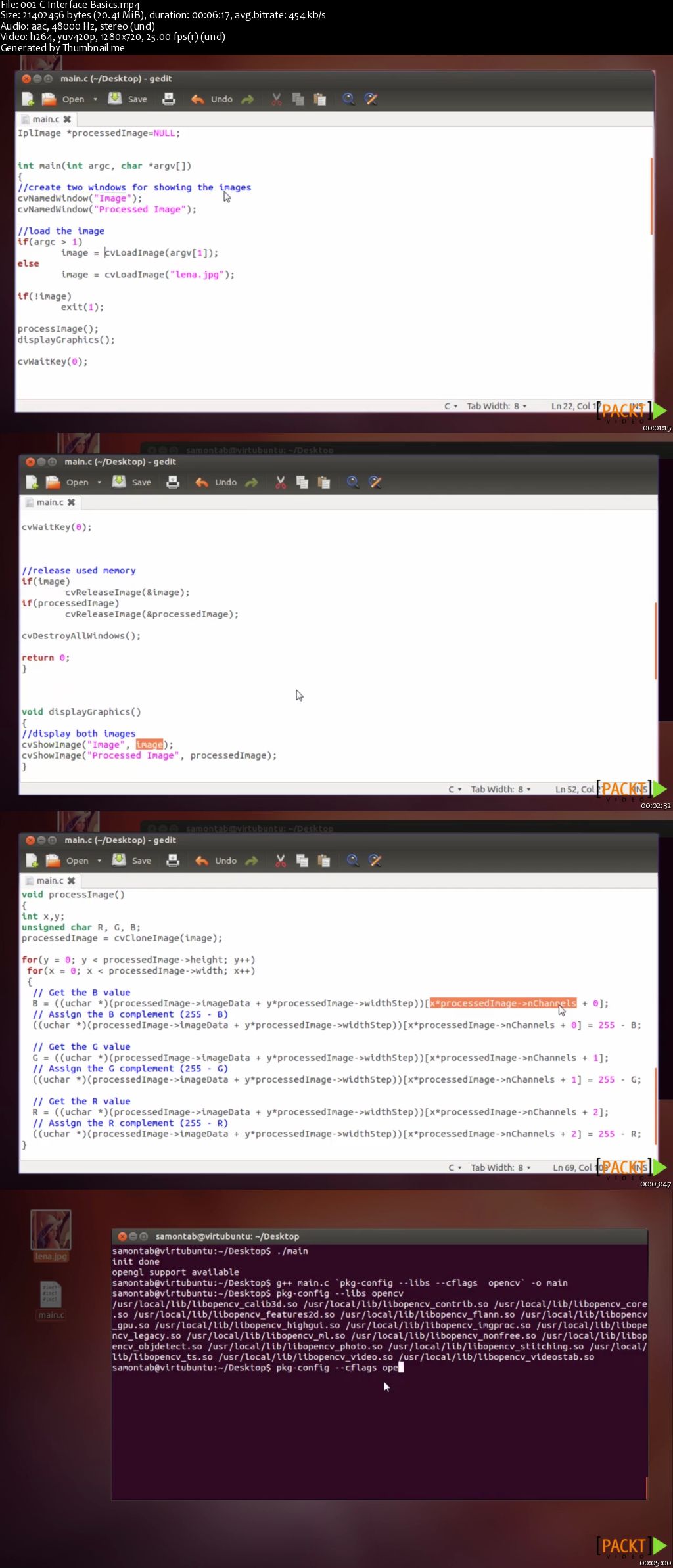 OpenCV Computer Vision Application Programming