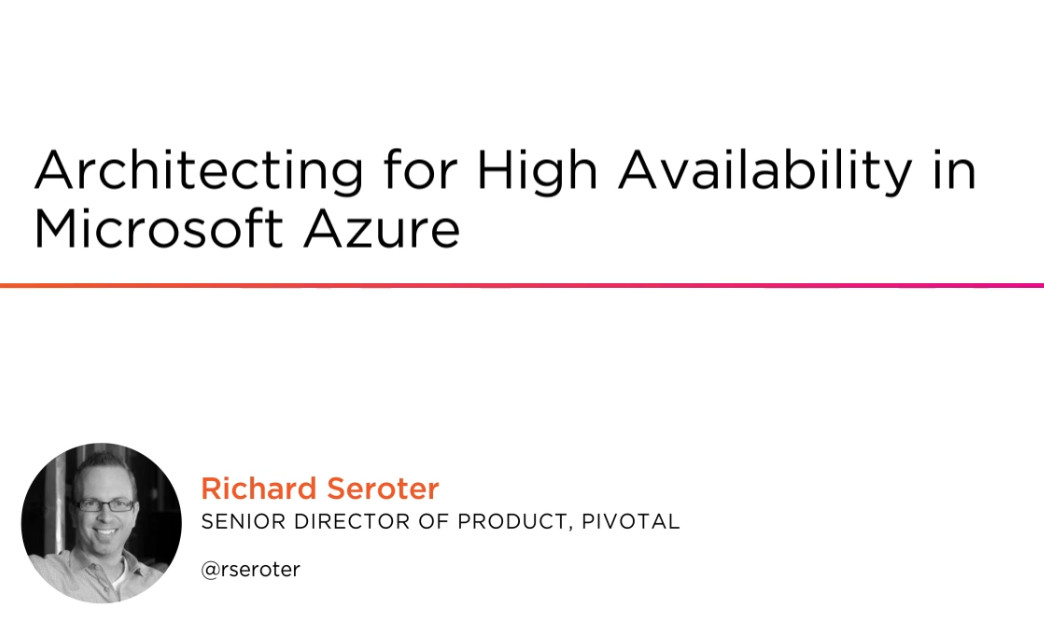 Architecting for High Availability in Microsoft Azure