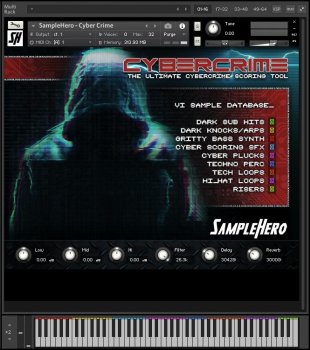 SampleHero Cyber Crime KONTAKT screenshot