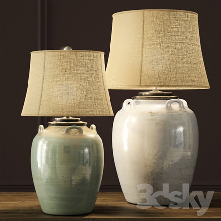 Pottery Barn Courtney Ceramic Table Lamps