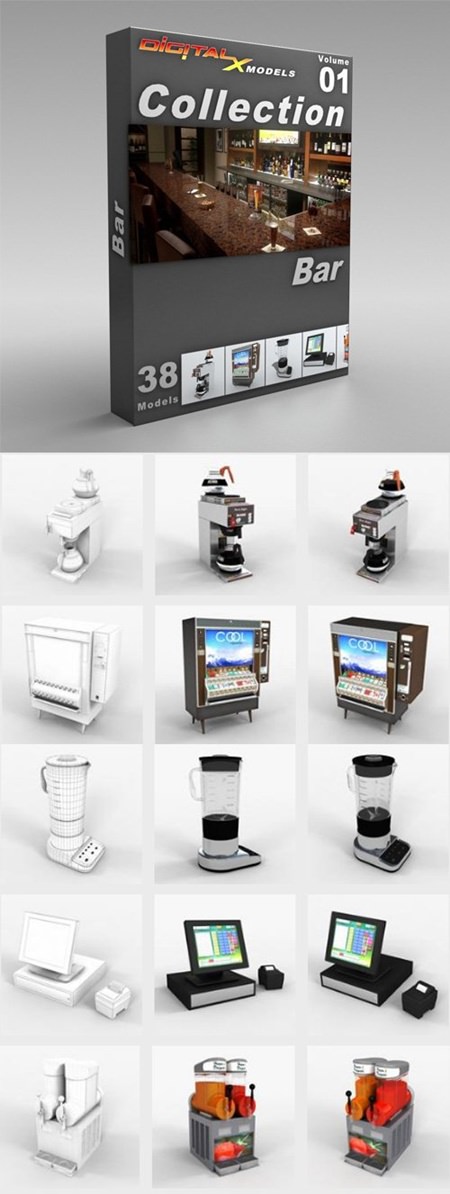 DigitalXModels 3D Model Collection Volume 1: Bar