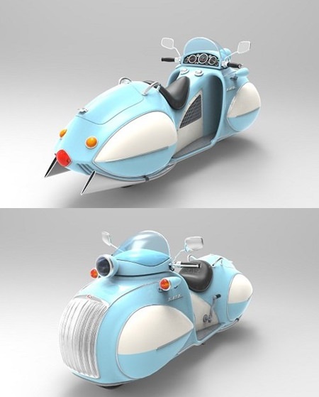 Vintage Bike 3d Model