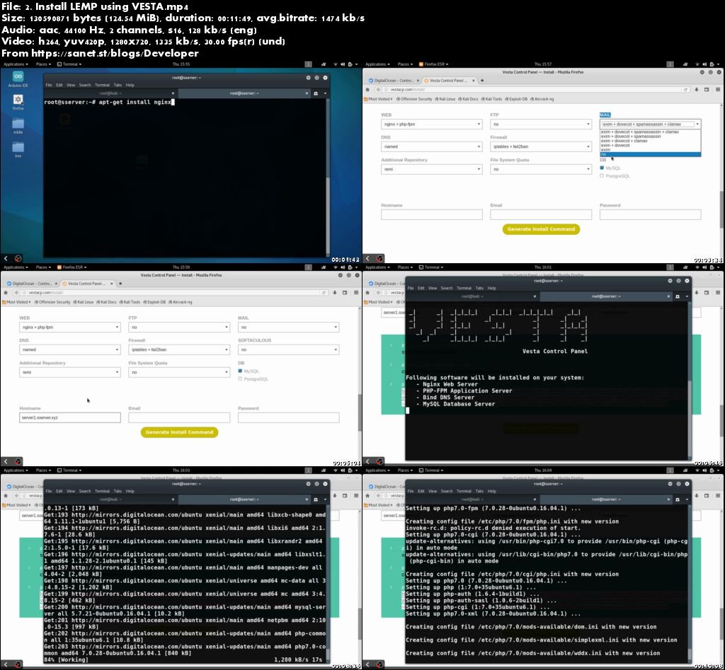 Nginx Extreme : High Performance LEMP Stack with Vesta CP