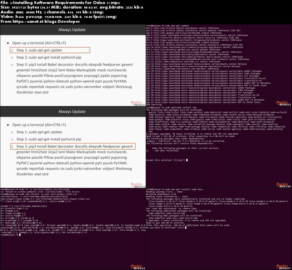 Odoo 11 Development Essentials [Video]