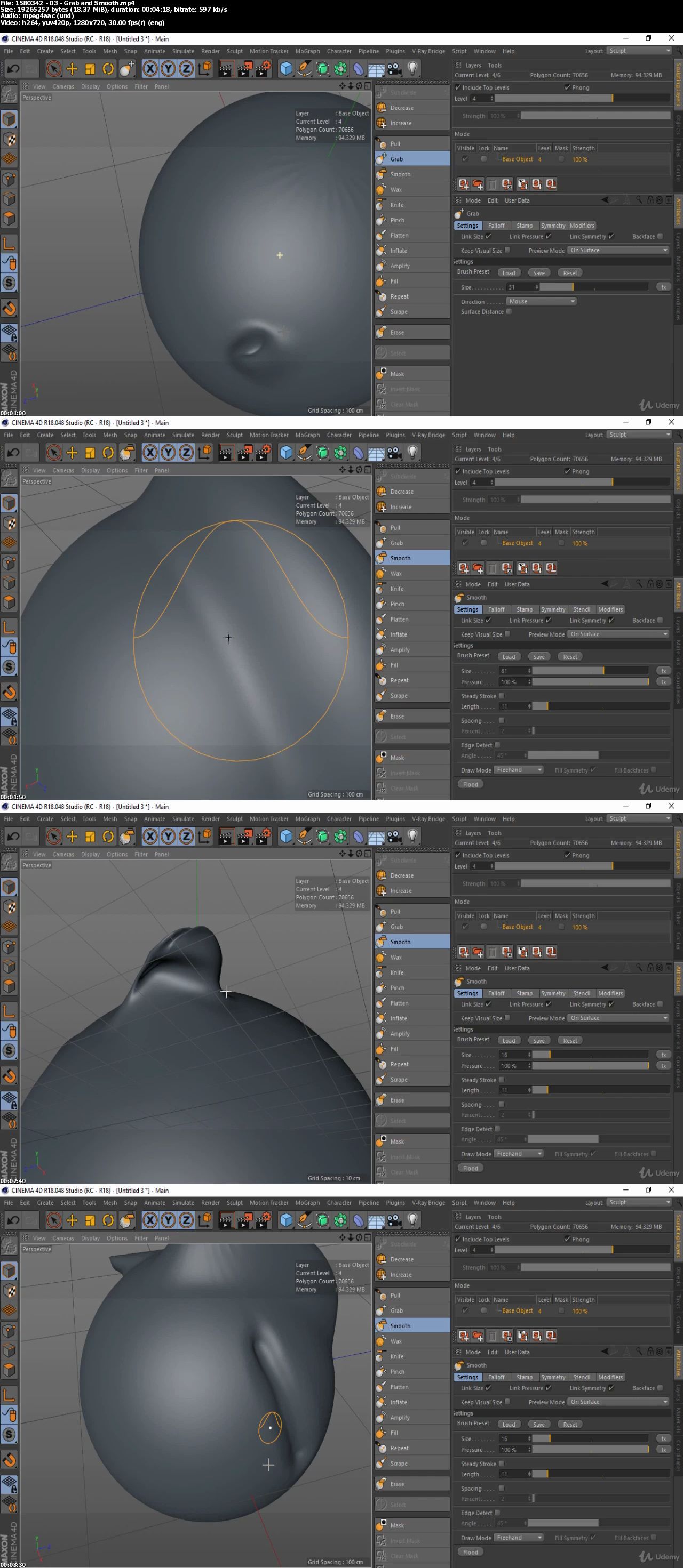 Learning Sculpting from beginner to Advanced in Cinema 4d