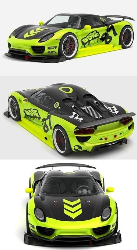 Porsche 918 Spyder Chimera One Concept 3D Model