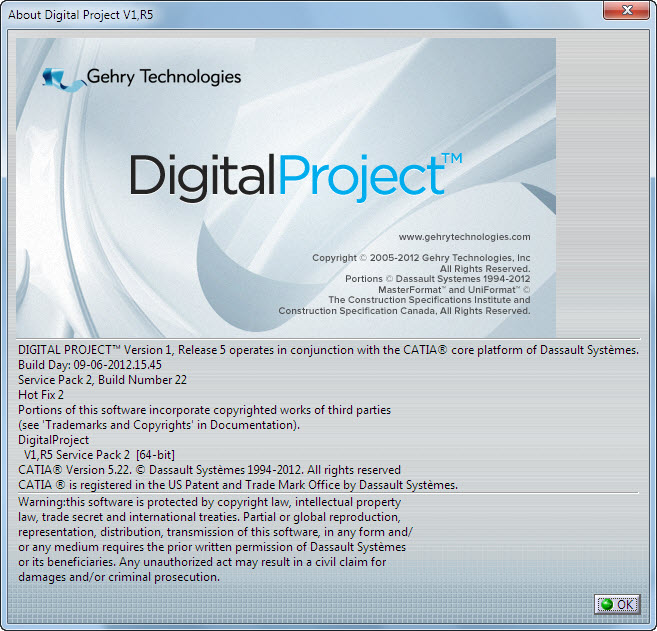 Digital Project V1R5 SP2