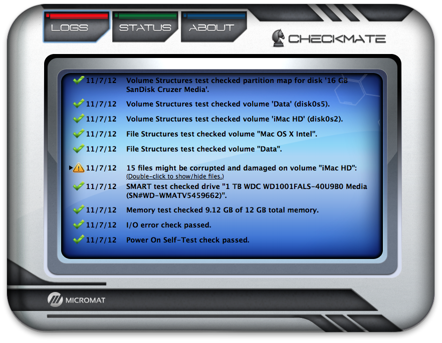 Checkmate v1.0.5 Mac OS X