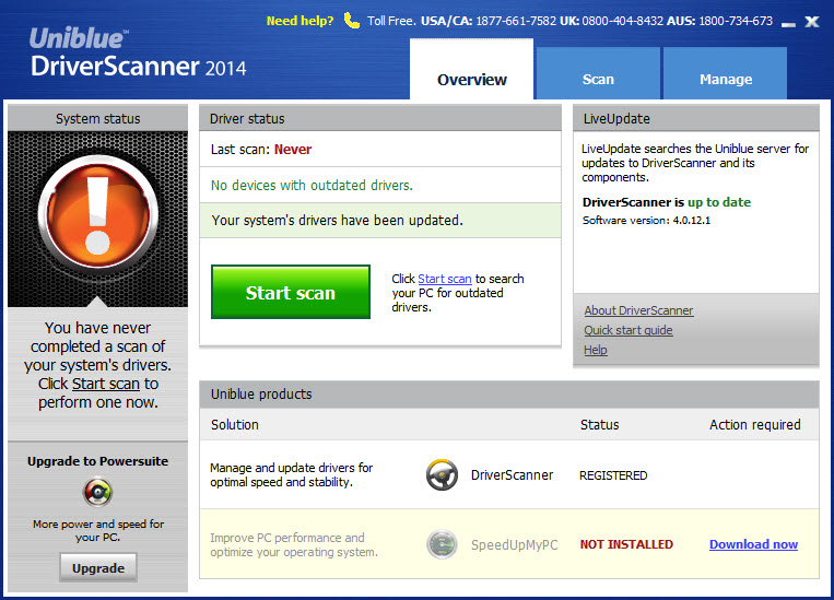 Uniblue DriverScanner 2014 4.0.12.1 Multilanguage