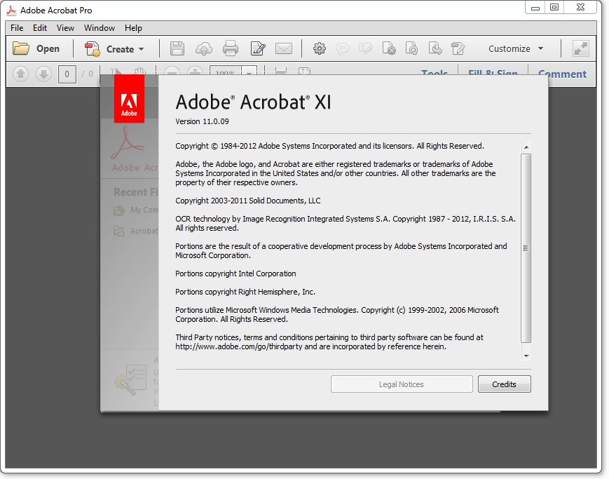 Adobe Acrobat XI Pro 11.0.09