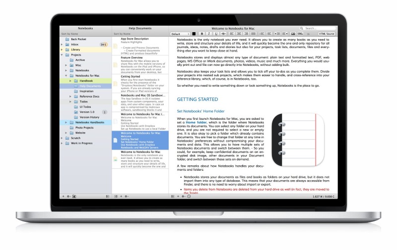 Notebooks for Mac 1.1.2 Mac OS X