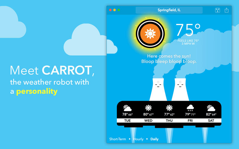 CARROT Weather 1.3.1 Mac OS X