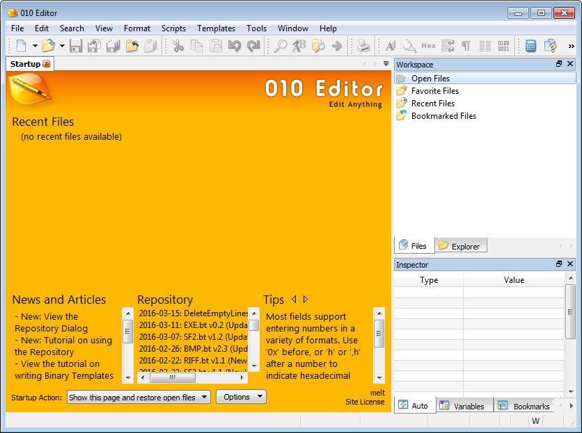 SweetScape 010 Editor 7.0