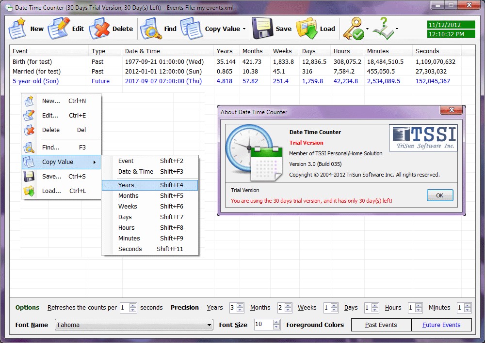 Date Time Counter 6.0 Build 039