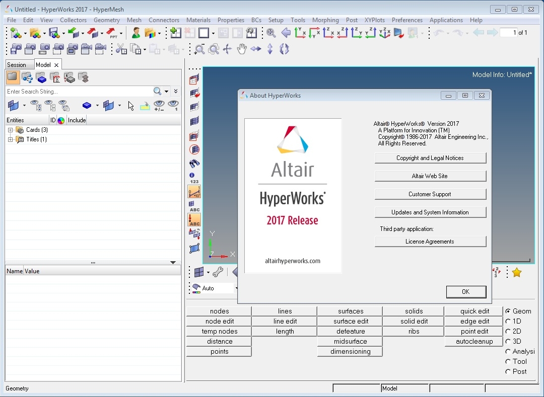 Altair HyperWorks Desktop 2017.0 with Help