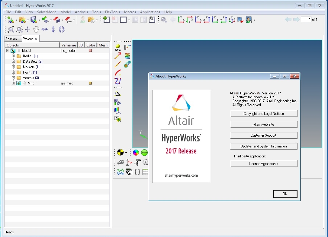 Altair HyperWorks Desktop 2017.0 with Help