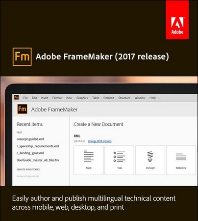 Adobe FrameMaker 2017 v14.0.2 Multilingual