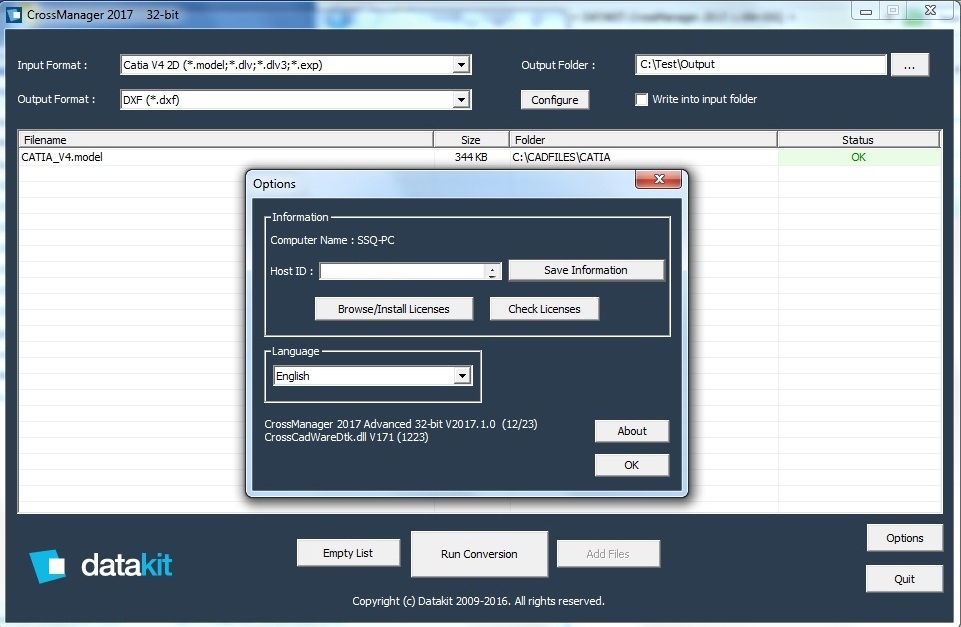 DATAKIT CrossManager 2017.1