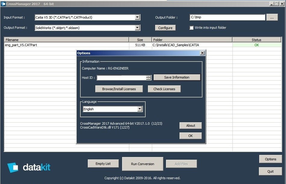 DATAKIT CrossManager 2017.1