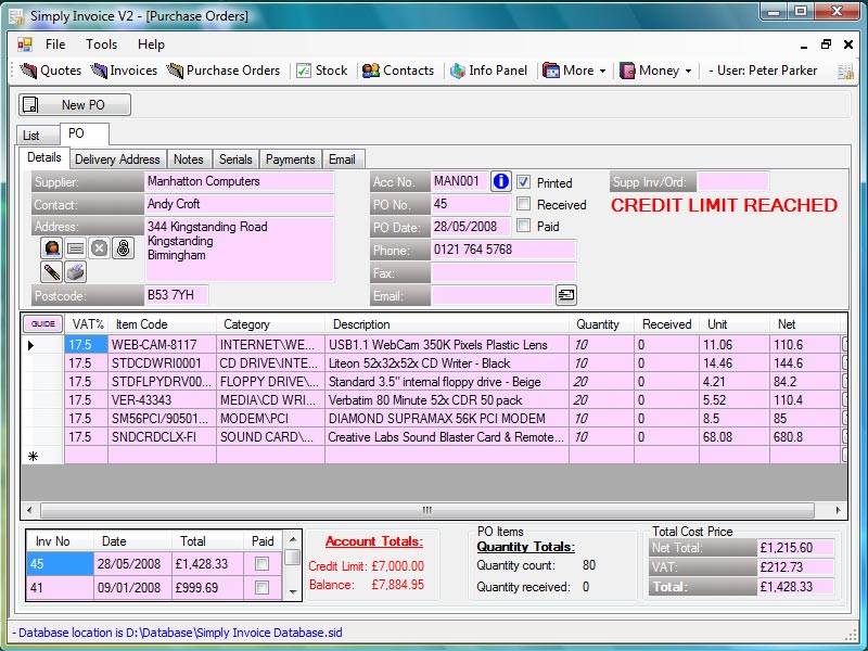 SimpleSoft Simple Invoice 3.3