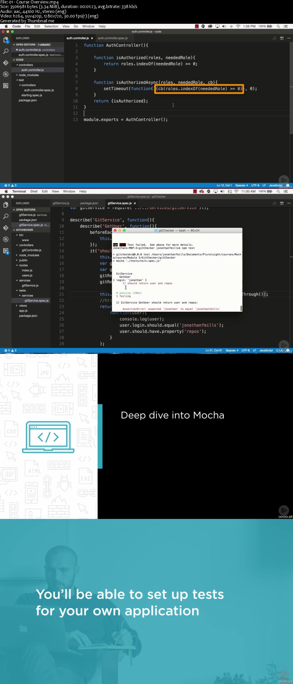 Testing JavaScript for Node.js with Mocha