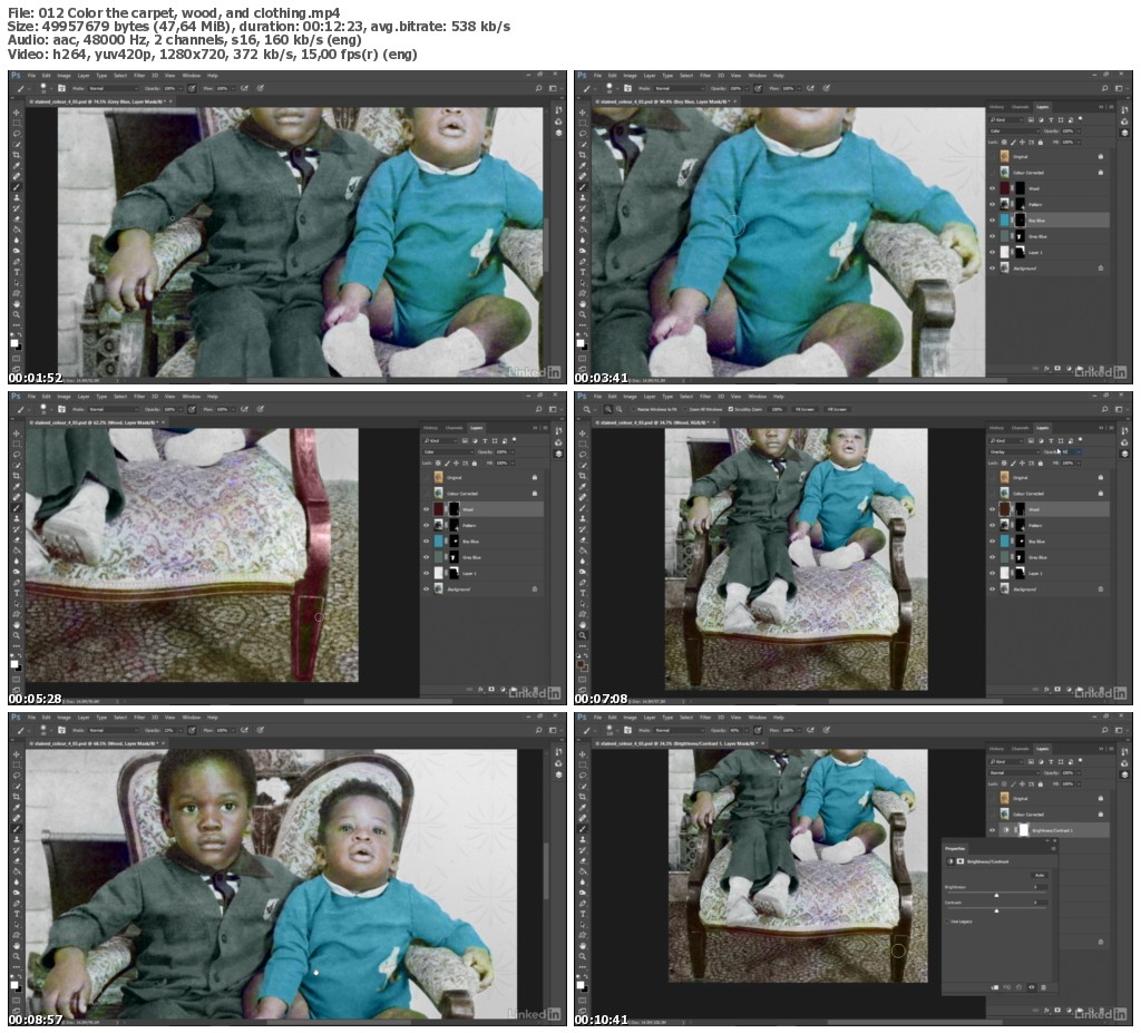 Lynda - Photo Restoration: Fixing Stained Color and Damage