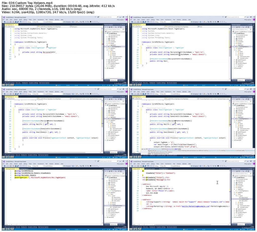 Lynda - Migrating from MVC 5 to ASP.NET Core MVC