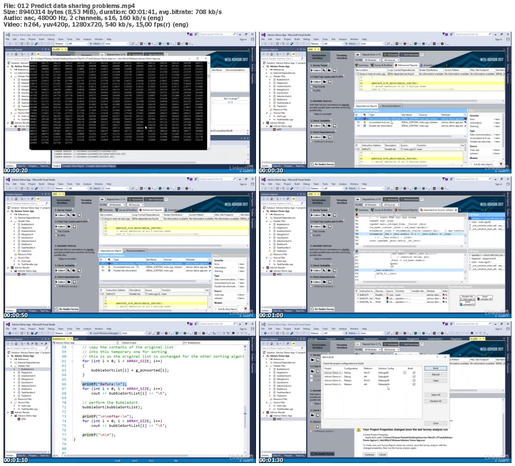 Lynda - Windows Performance Toolkit: Single- to Multi-Threaded Apps Using Intel Advisor