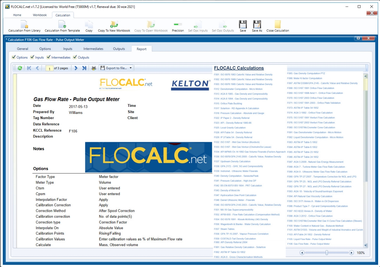 Kelton Engineering FLOCALC.net 1.7.2