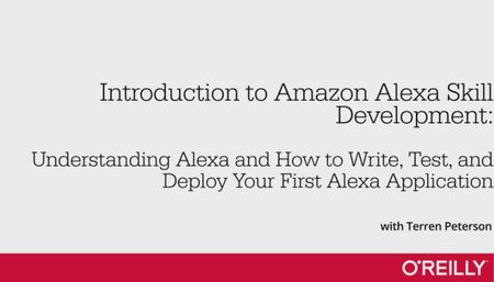 Introduction to Amazon Alexa Skill Development