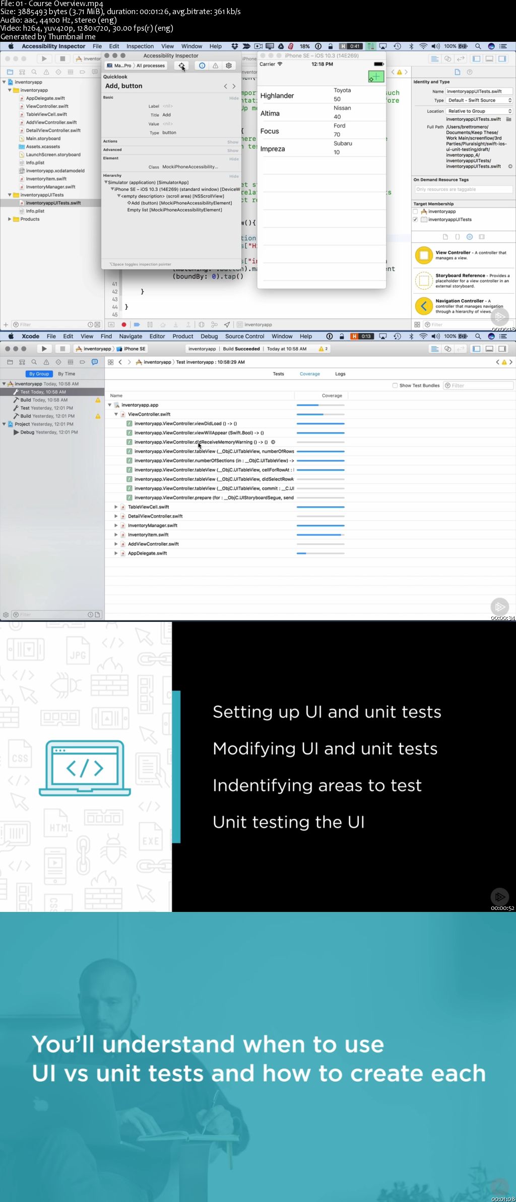 Swift iOS UI and Unit Testing