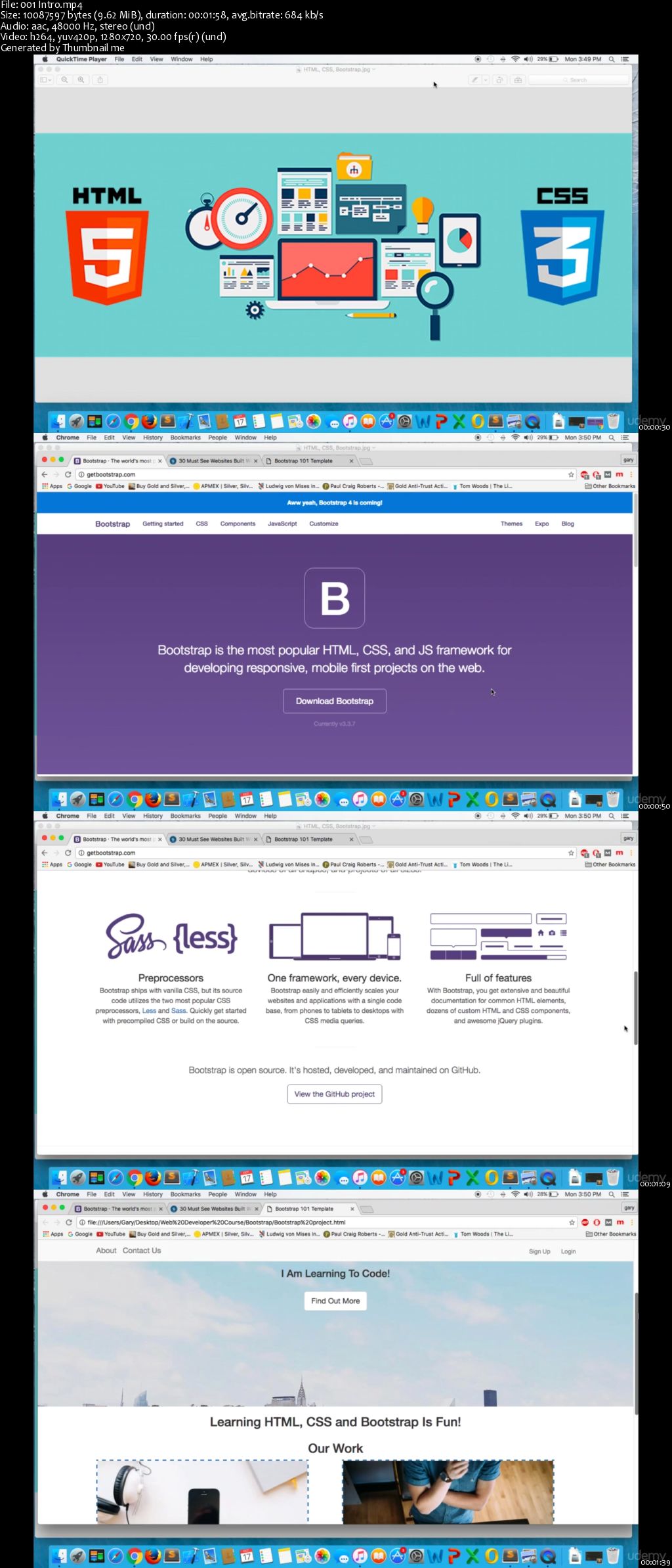 Build Modern Websites Quick With HTML,CSS and Bootstrap