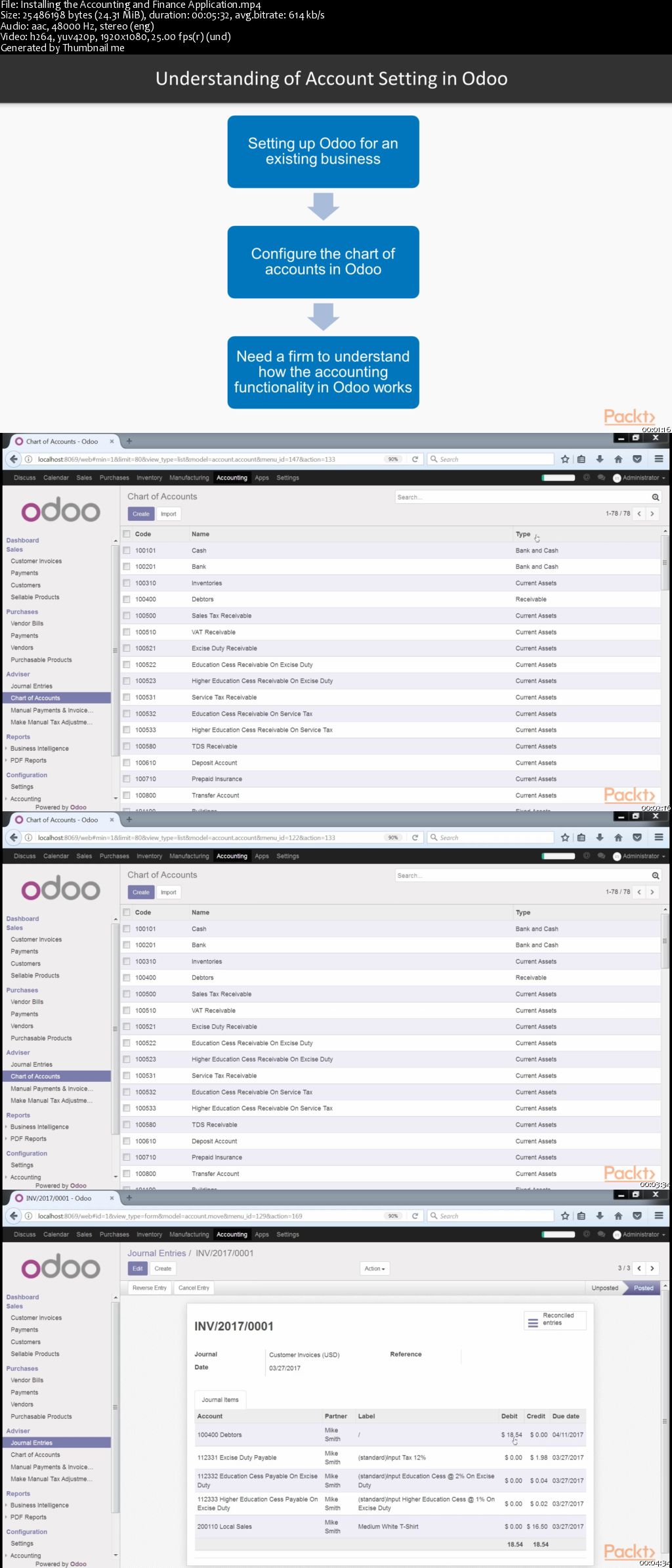 Working with Odoo 10