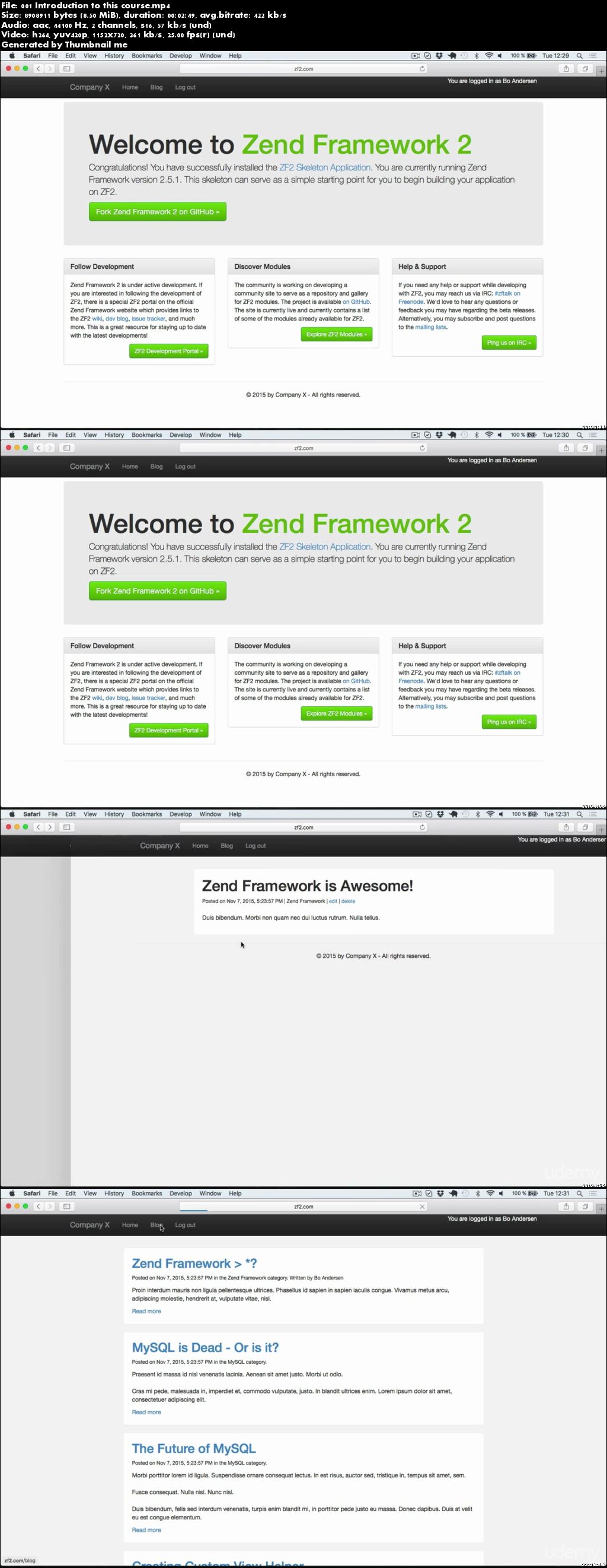 Zend Framework 2: From Beginner to Professional