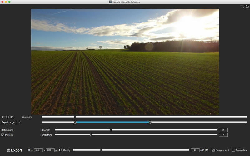 liquivid Video Deflickering 1.0.2 Mac OS X