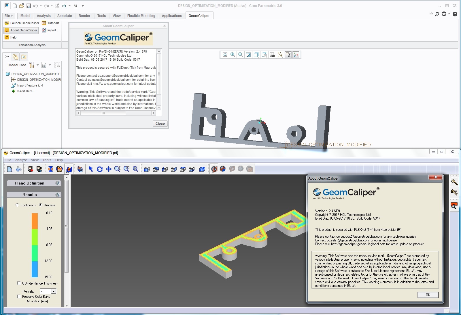 Geometric GeomCaliper 2.4 SP9 for Pro/Engineer