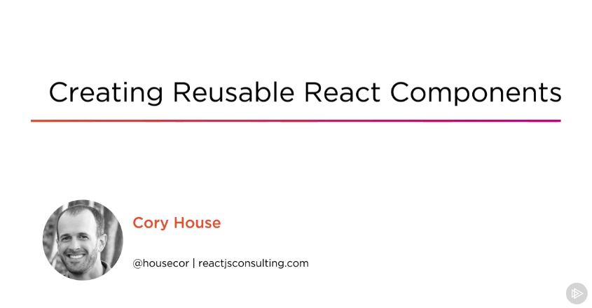 Creating Reusable React Components