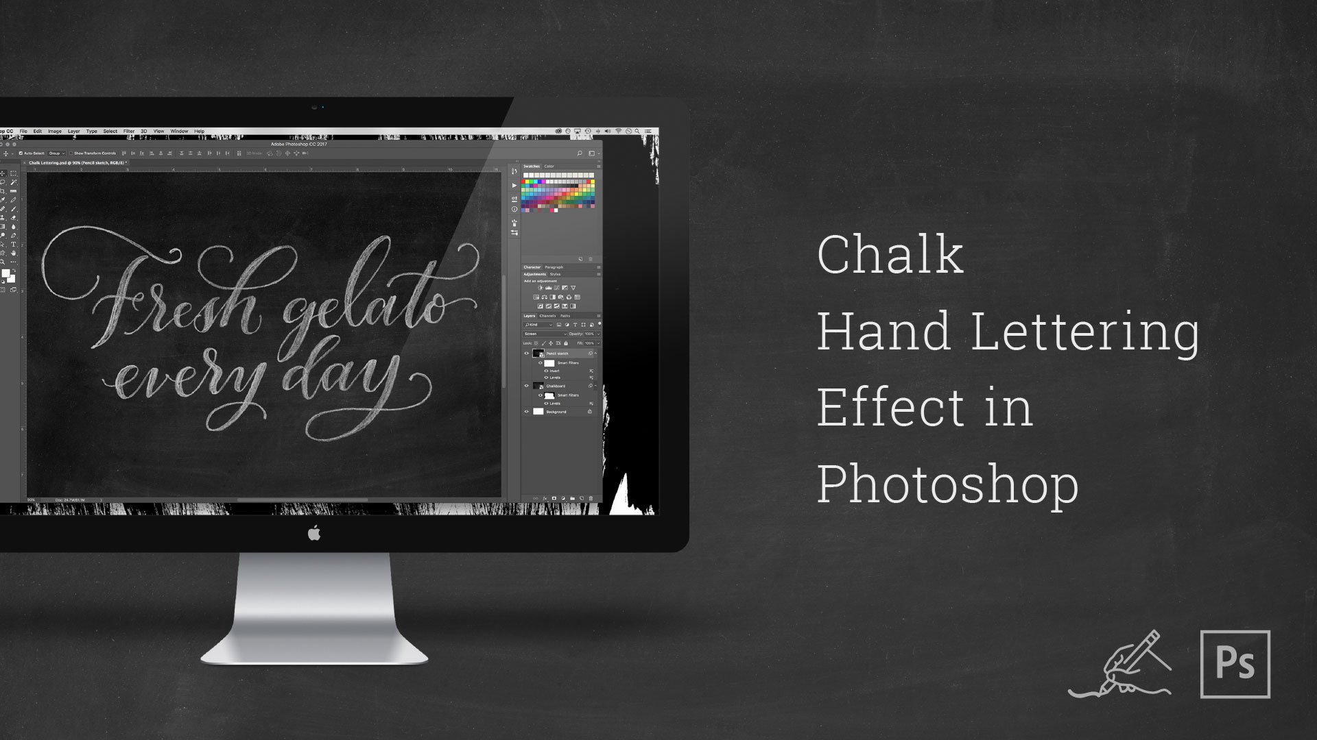 Chalk Hand Lettering Effect in Photoshop