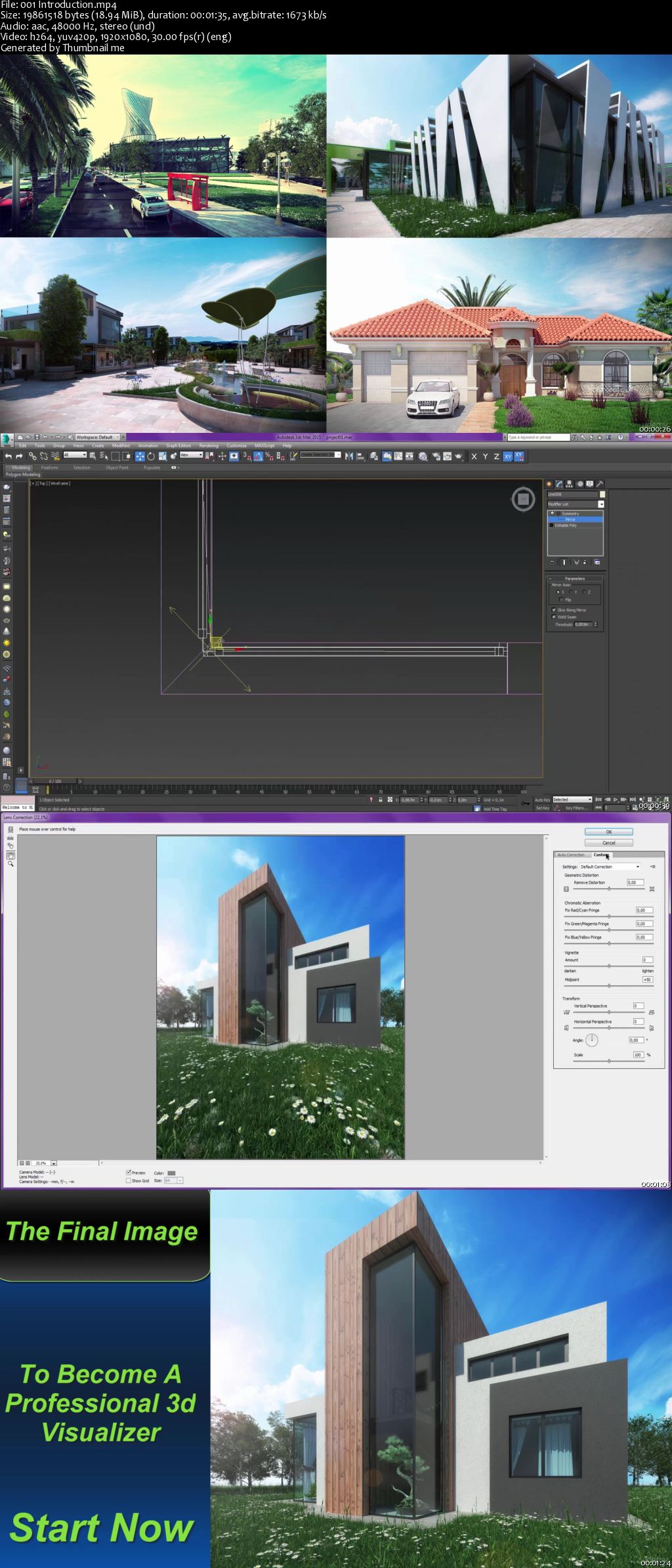 Learn 3ds max and vray : Making of House in the Forest