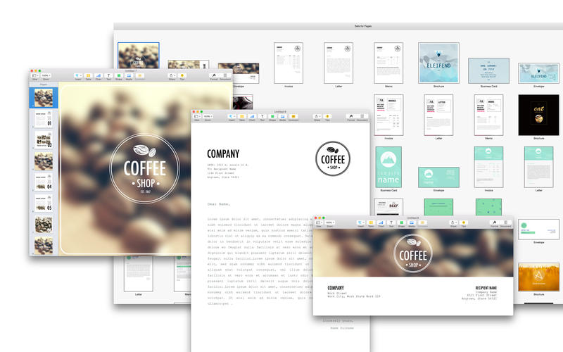 Sets Design Expert - Templates for Pages 2.0 MacOSX