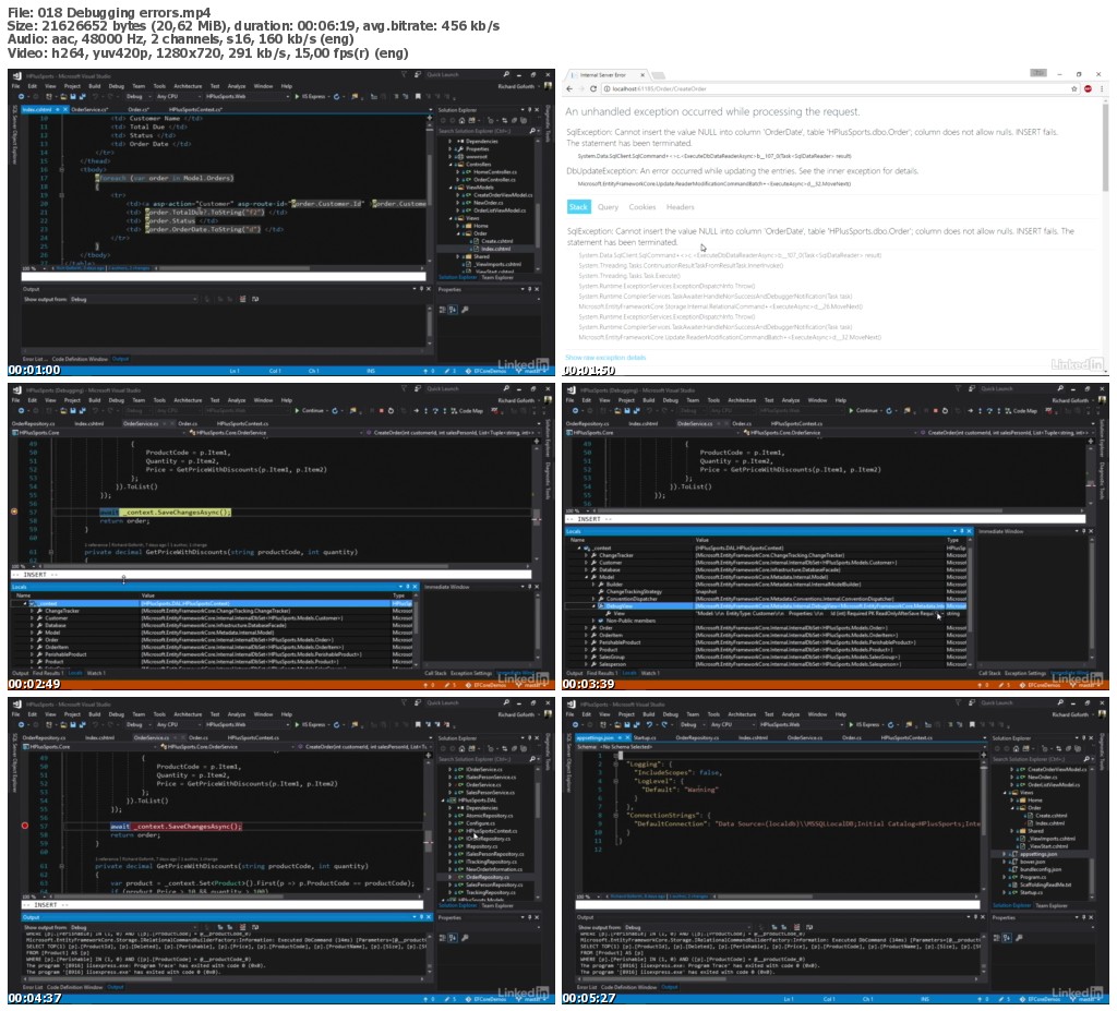 Lynda - Practical Application Architecture with Entity Framework Core