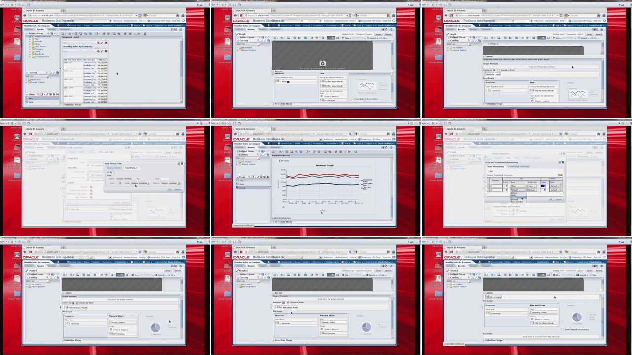 OBIEE (Oracle Business Intelligence Enterprise Edition) 11g Reports and Dashboards