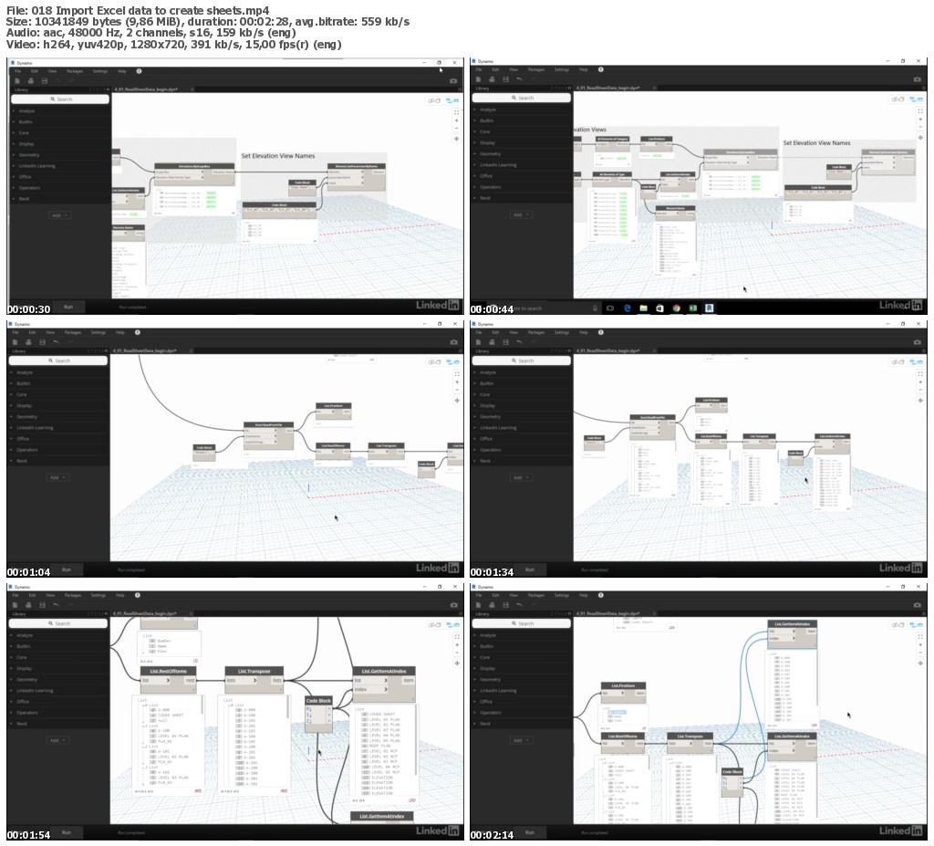 Lynda - Dynamo for Revit Project Setup