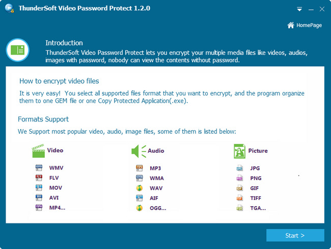 ThunderSoft Video Password Protect 1.2.0