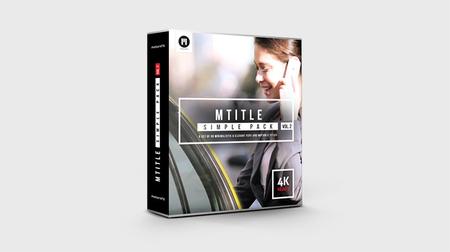 MotionVFX - mTitle Simple Pack vol. 2 Plugin for Final Cut Pro X and Motion 5 Mac OS X