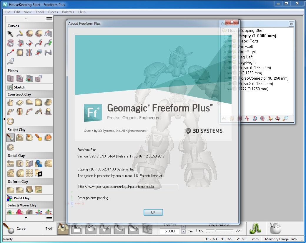 Geomagic Freeform (Plus) 2017.0.93